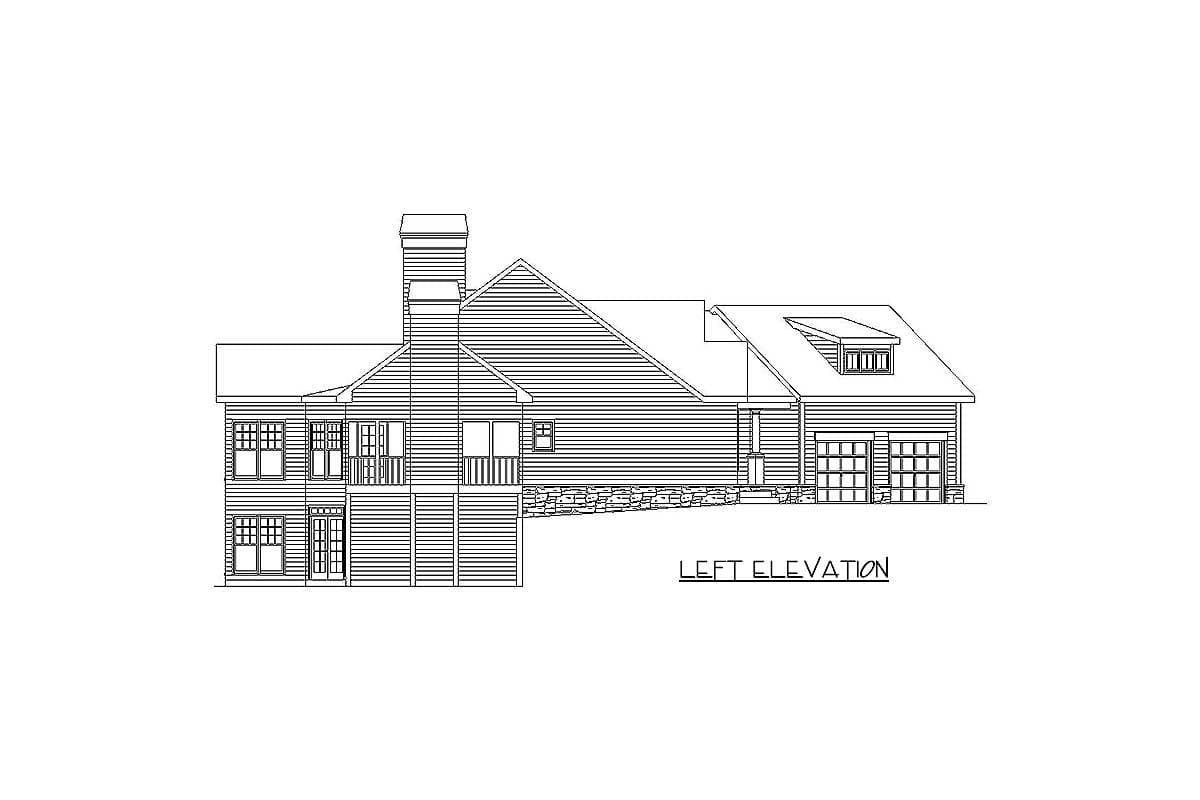 Plan 29809RL: Mountain Home Plan with Angled Kitchen - 1943 Sq Ft - Image #8 - Craftsman, Mountain, Ranch, Rustic, Vacation