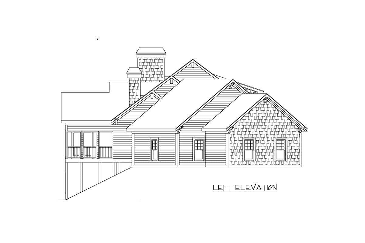 Plan 29810RL: Country House Plan with Loft and Lower Level Expansion - 4002 Sq Ft - Image #7 - Country, Craftsman, Mountain