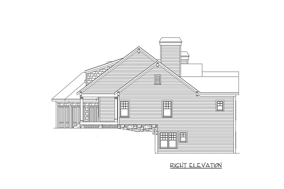Plan 29810RL: Country House Plan with Loft and Lower Level Expansion - 4002 Sq Ft - Image #6 - Country, Craftsman, Mountain