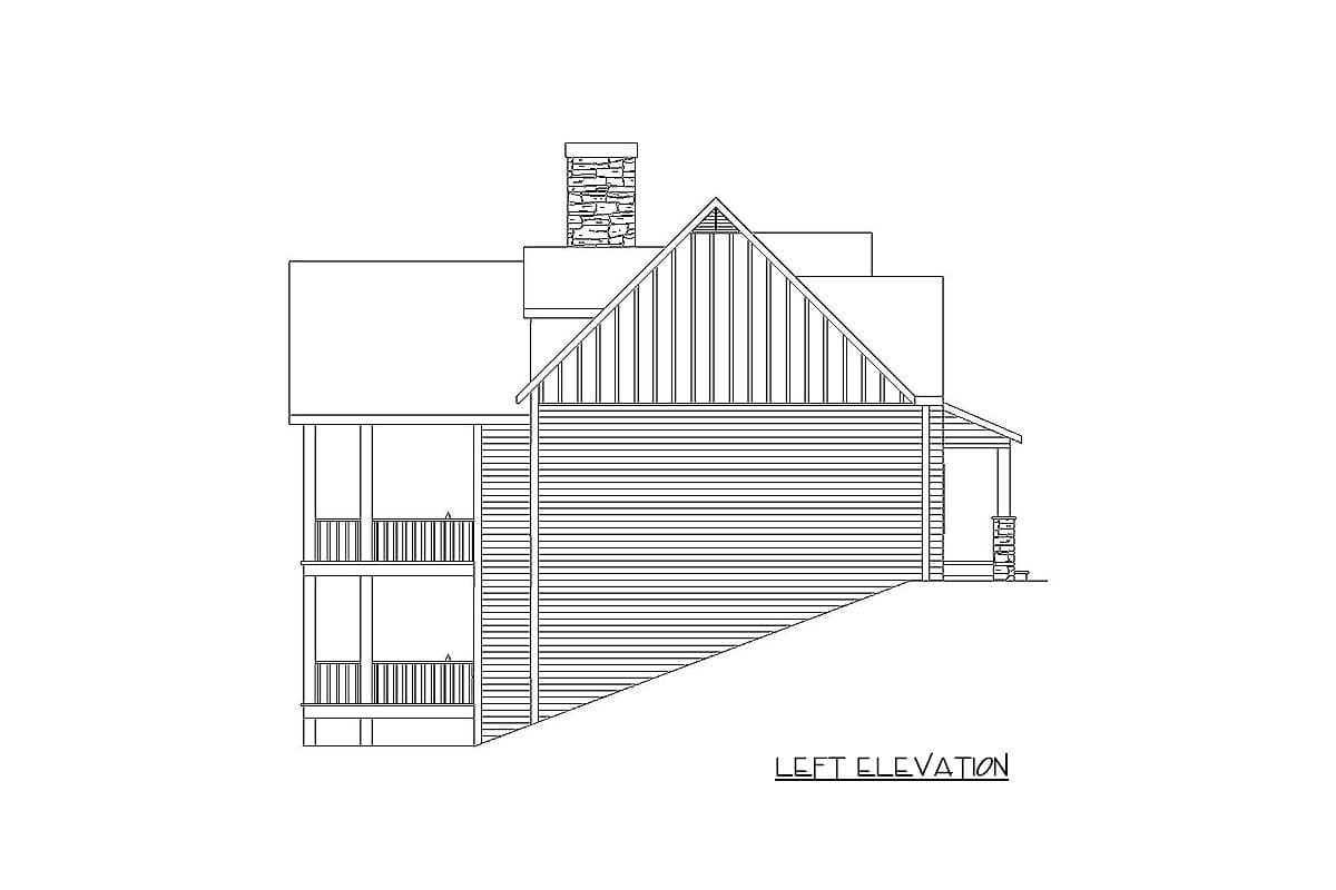 Plan 29814RL: Rustic Lodge Home - Image #6 - Cottage, Mountain, Rustic, Vacation