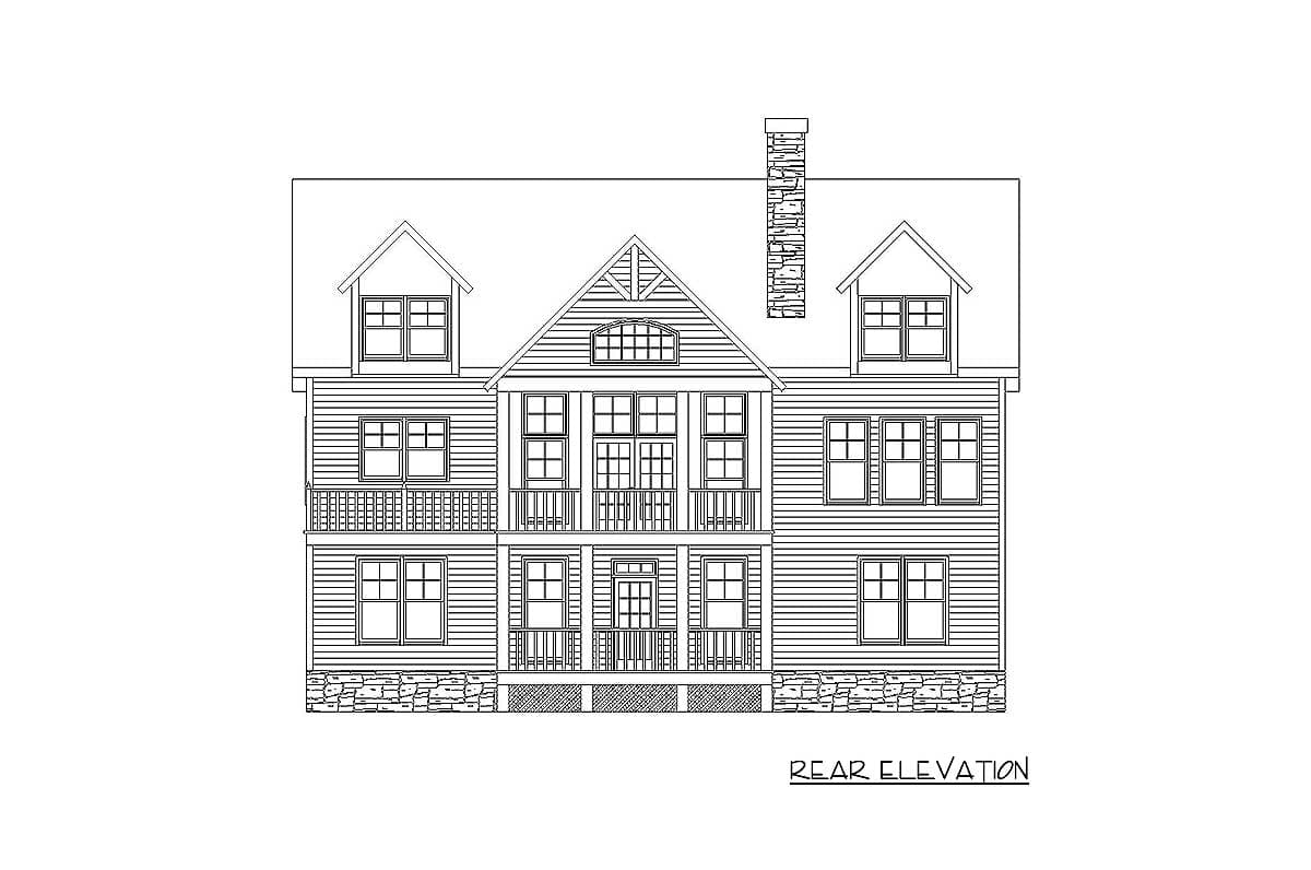 Plan 29814RL: Rustic Lodge Home - Image #7 - Cottage, Mountain, Rustic, Vacation