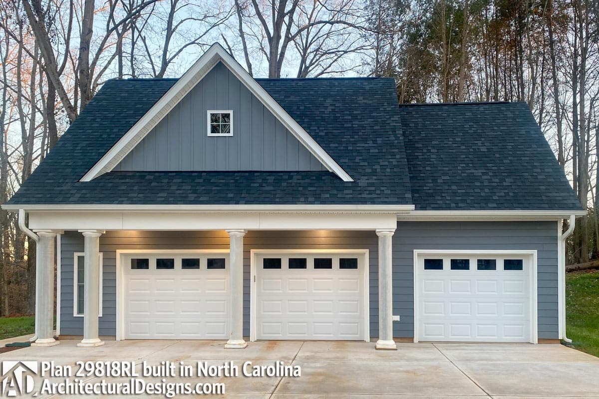 build gallery item - Carriage House Plan 29818RL Comes to Life in North Carolina