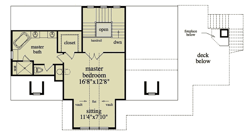 Plan 29823LDG: Rustic Mountain Home Plan with Detached Garage - Floor Plan - 2nd Floor - Craftsman, Mountain, Rustic