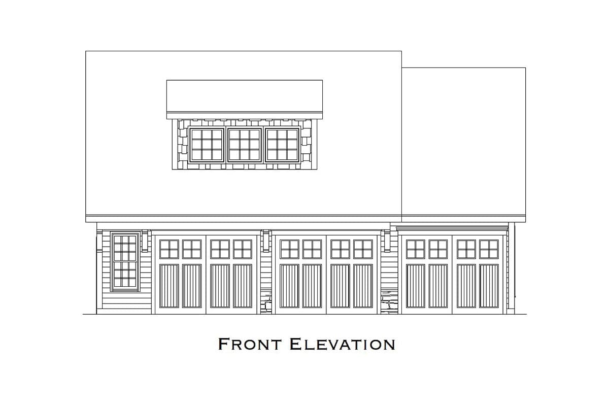 Plan 29827RL: Comforting 3 Car Carriage House Plan - 699 Sq Ft - Image #6 - Carriage, Country, Craftsman