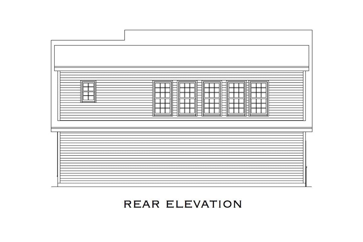 Plan 29827RL: Comforting 3 Car Carriage House Plan - 699 Sq Ft - Image #8 - Carriage, Country, Craftsman