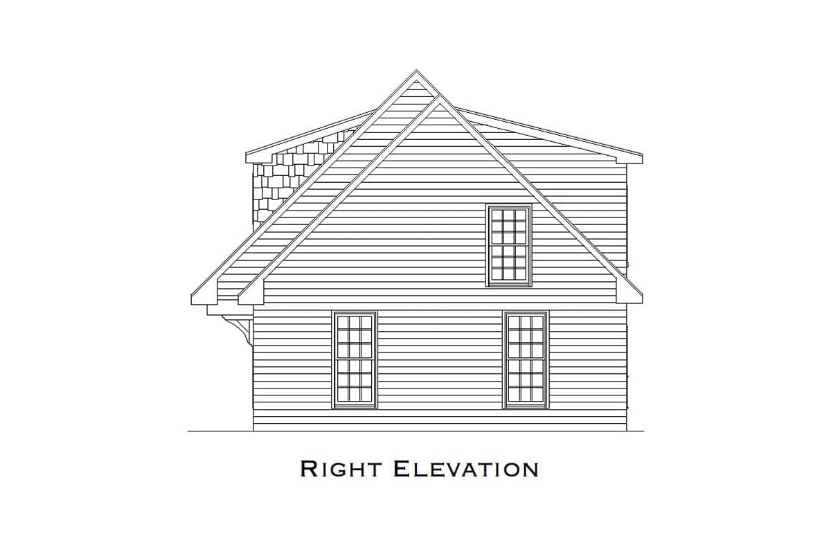 Plan 29827RL: Comforting 3 Car Carriage House Plan - 699 Sq Ft - Image #9 - Carriage, Country, Craftsman