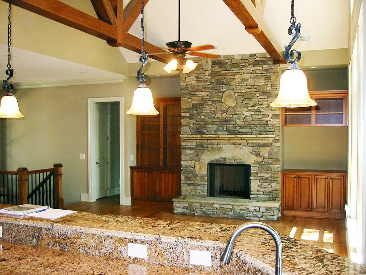 Plan 29830RL: Rustic Style Ranch House Plan for a Rear-Sloping Lot - Image #8 - Craftsman, Mountain, Ranch, Rustic, Vacation