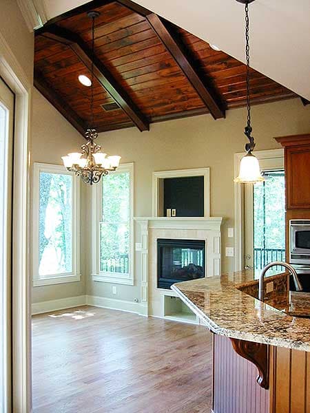 Plan 29830RL: Rustic Style Ranch House Plan for a Rear-Sloping Lot - Image #14 - Craftsman, Mountain, Ranch, Rustic, Vacation
