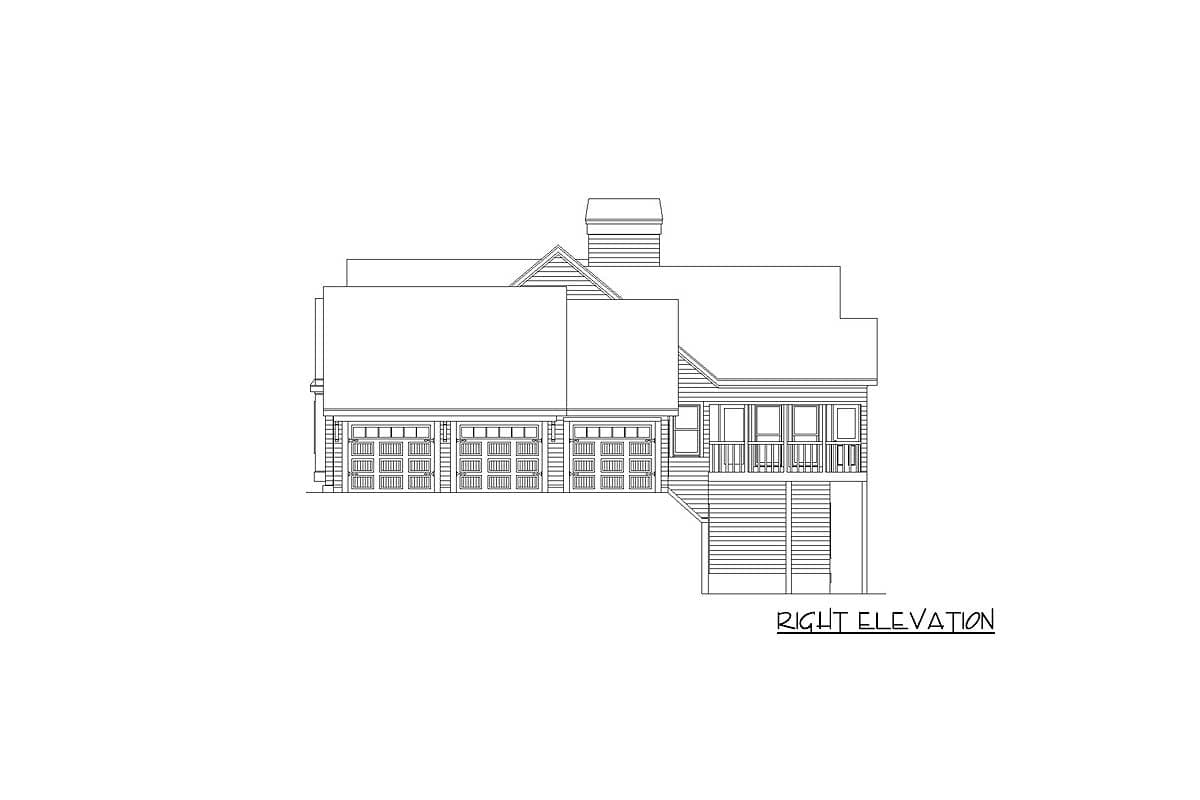 Plan 29830RL: Rustic Style Ranch House Plan for a Rear-Sloping Lot - Image #18 - Craftsman, Mountain, Ranch, Rustic, Vacation