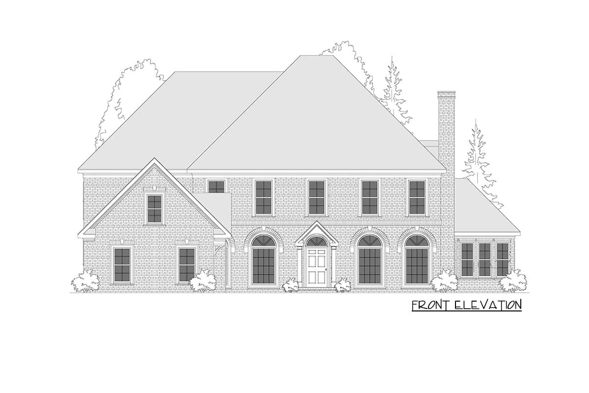 Plan 29832RL: Grand 5 Bedroom Colonial House Plan - 6199 Sq Ft - Image #28 - Colonial, Southern, Traditional
