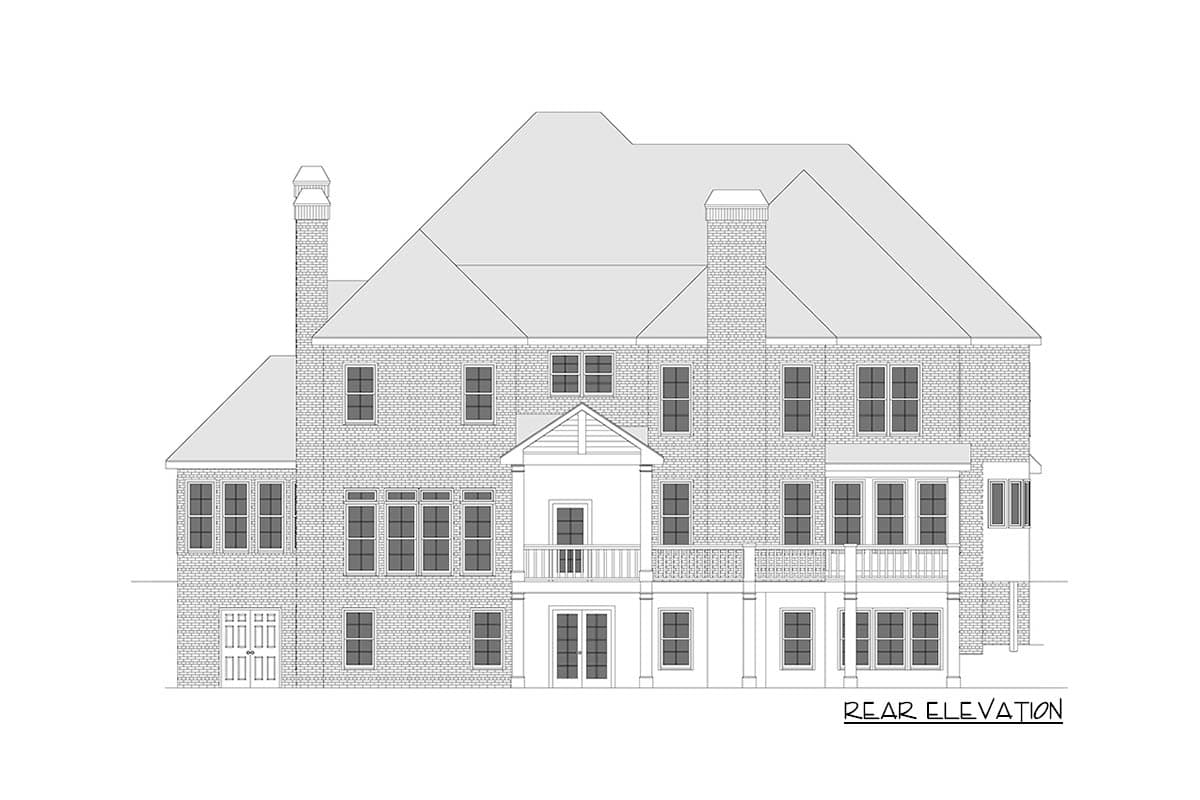 Plan 29832RL: Grand 5 Bedroom Colonial House Plan - 6199 Sq Ft - Image #30 - Colonial, Southern, Traditional