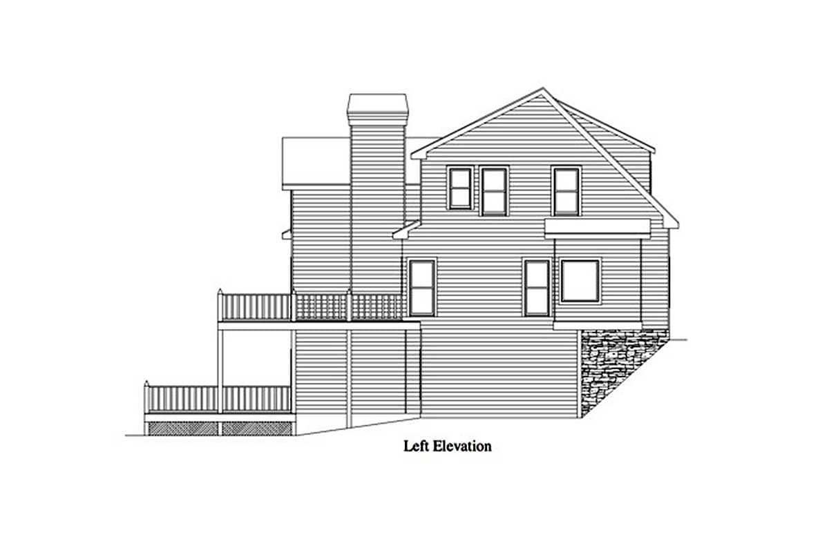 Plan 29834RL: Mountain Cottage House Plan with Two Laundry Rooms - 1963 Sq Ft - Image #10 - Cottage, Country, Mountain, Rustic