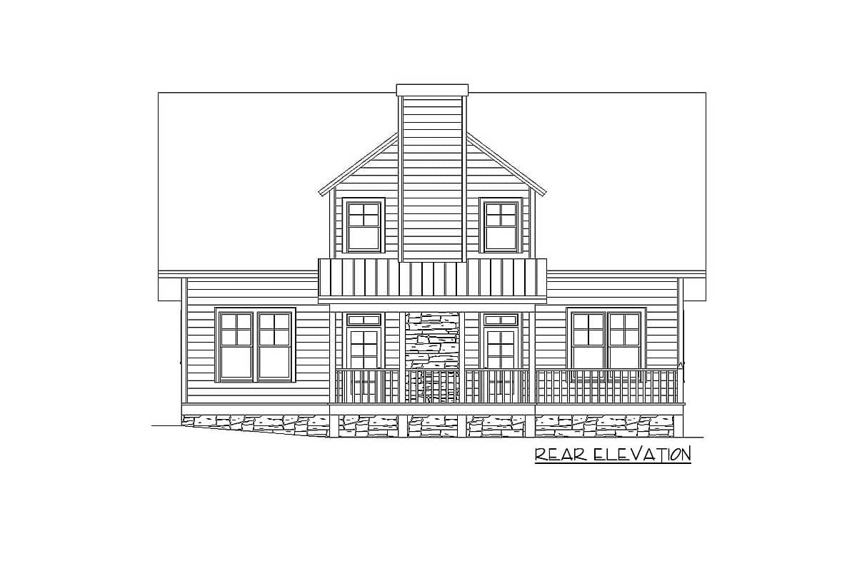 Plan 29837LDG: Cozy 3 Bedroom House Plan with Upstairs Playroom and Detached Garage - 2488 Sq Ft - Image #6 - Cottage, Craftsman, Mountain, Rustic
