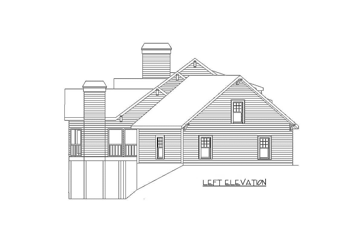 Plan 29838RL: Rustic Appeal with Country Front Porch - 2405 Sq Ft - Image #23 - Cottage, Country, Mountain, New American, Ranch