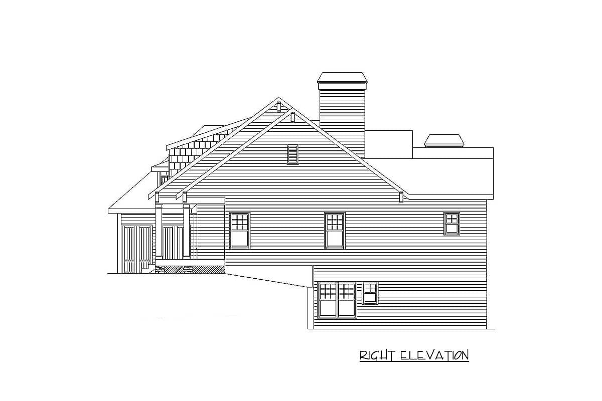 Plan 29838RL: Rustic Appeal with Country Front Porch - 2405 Sq Ft - Image #22 - Cottage, Country, Mountain, New American, Ranch