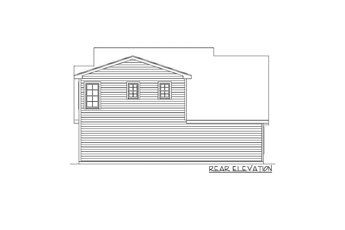 Plan 29839RL: Rustic 3-Bay Garage Apartment House Plan - 679 Sq Ft - Image #7 - Carriage