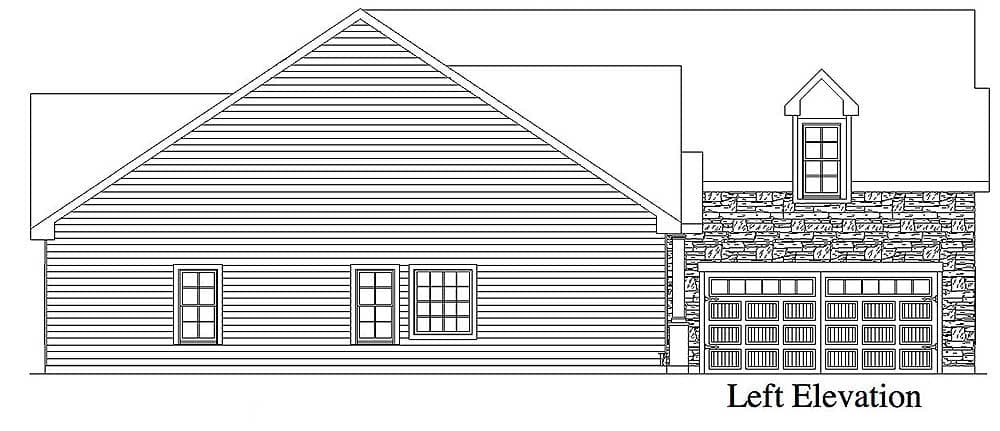 Plan 29842RL: 3 Bedroom House Plan with Bonus and Basement Expansion - 2201 Sq Ft - Image #10 - Northwest, Ranch