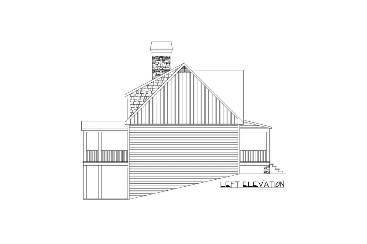 Plan 29860RL: Rustic House Plan for Sloping Lot - Image #6 - Cottage, Country, Craftsman, Mountain, Rustic