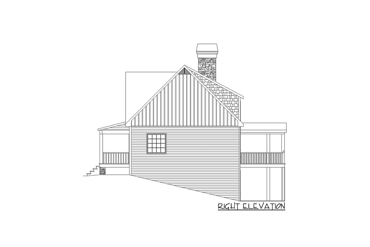 Plan 29860RL: Rustic House Plan for Sloping Lot - Image #8 - Cottage, Country, Craftsman, Mountain, Rustic