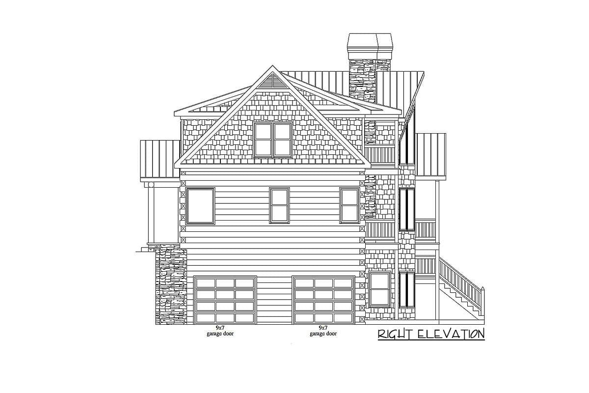Plan 29862LDG: Rustic Cottage Home Plan - 1918 Sq Ft - Image #5 - Cabin, Cottage, Country, Mountain, Rustic