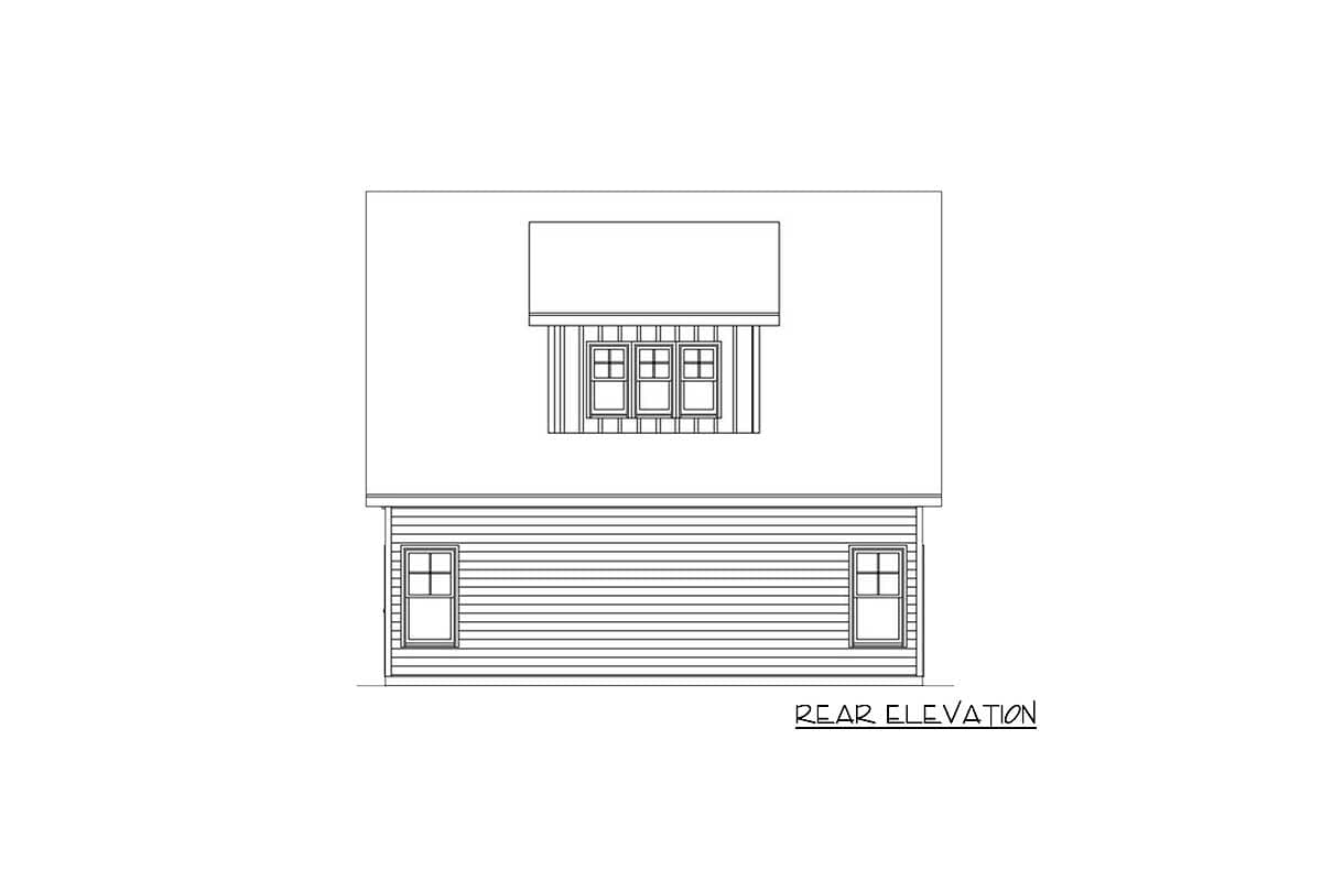 Plan 29867RL: Detached Garage Plan With Office - Image #4 - Carriage
