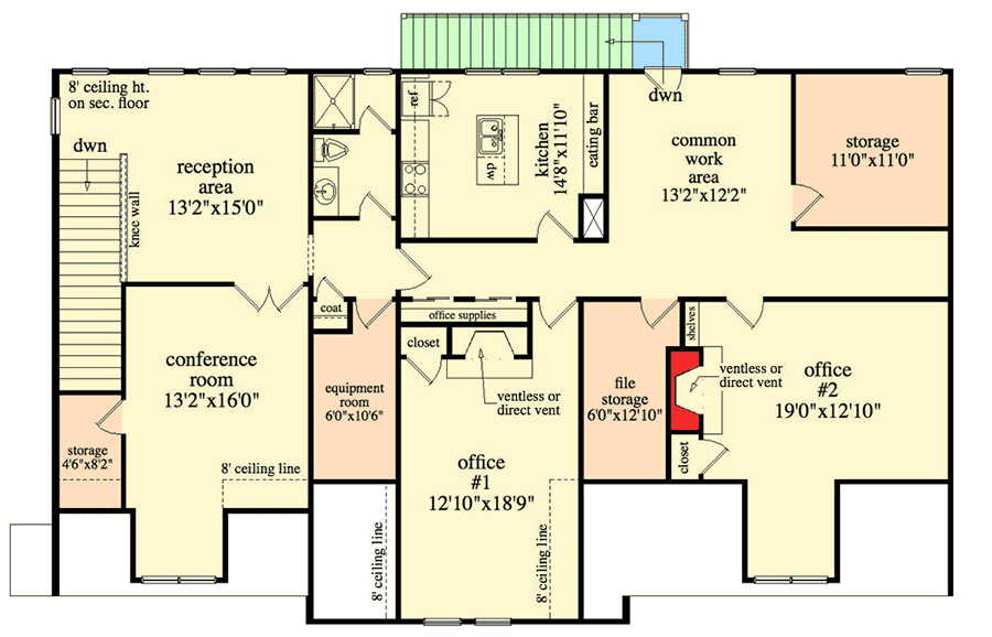 Plan 29870RL: Residential 5-Car Detached Garage Plan - Floor Plan - 2nd Floor - Carriage