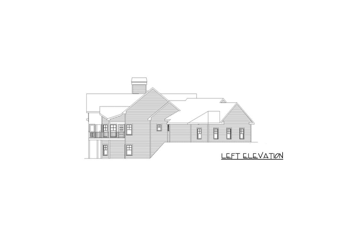 Plan 29876RL: Ranch Home Plan for the Mountain or Lake-view Lot - 2618 Sq Ft - Image #12 - Coastal, Country, Craftsman, Mountain, Rustic, Vacation