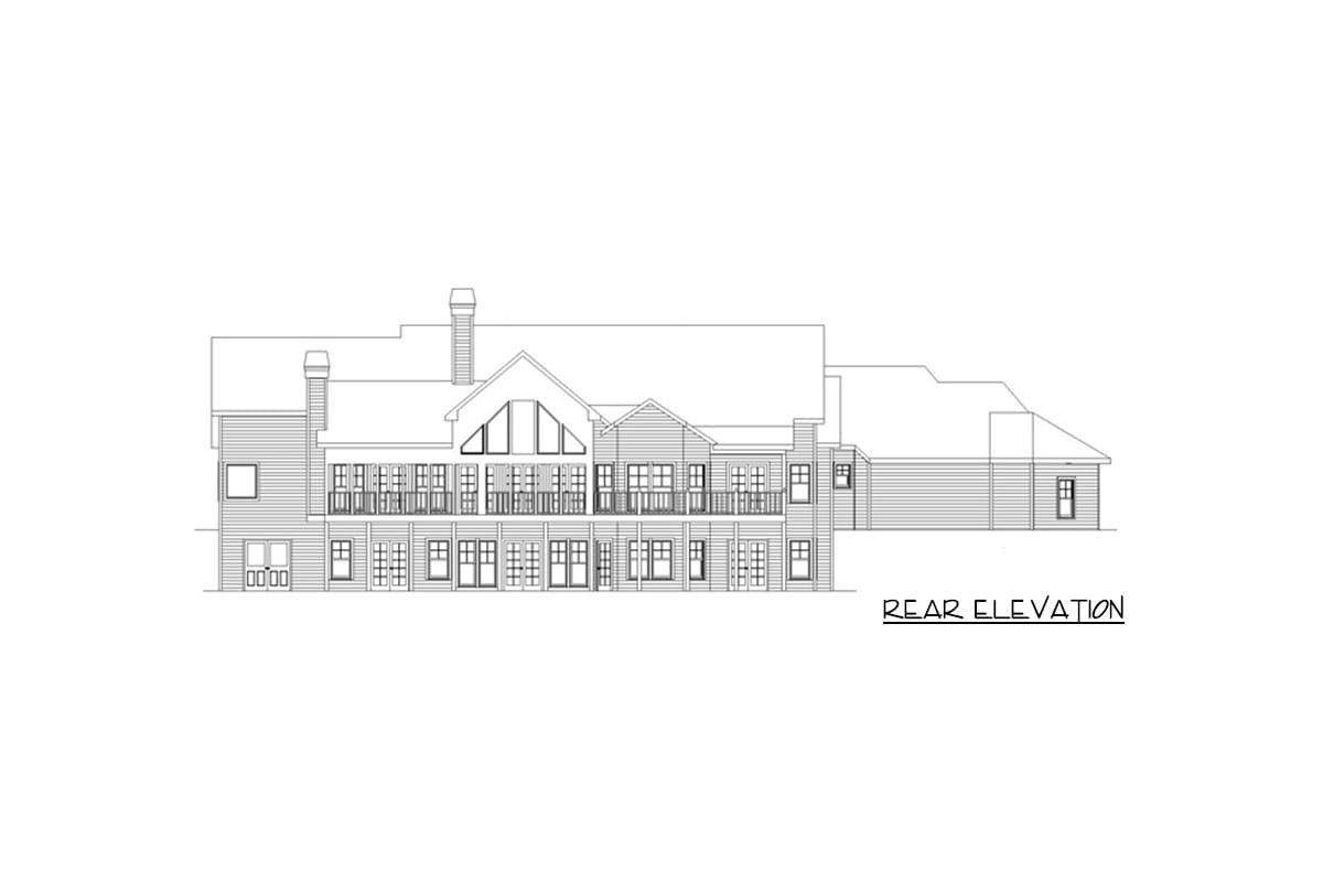Plan 29876RL: Ranch Home Plan for the Mountain or Lake-view Lot - 2618 Sq Ft - Image #13 - Coastal, Country, Craftsman, Mountain, Rustic, Vacation