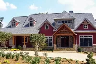 Flexible Mountain Craftsman House Plan
