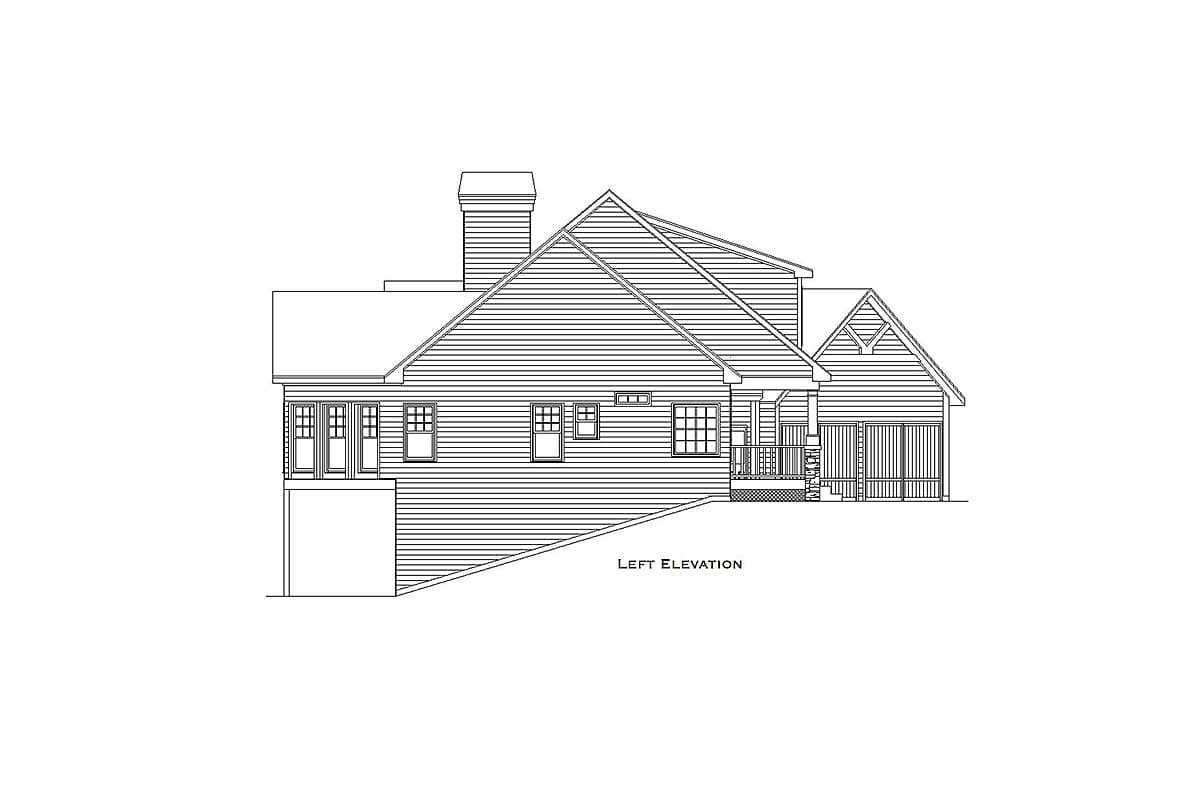 Plan 29882RL: Exclusive 3 Bed Mountain Home with Detached Garage - 2169 Sq Ft - Image #6 - Country, Craftsman, Mountain, Rustic, Vacation