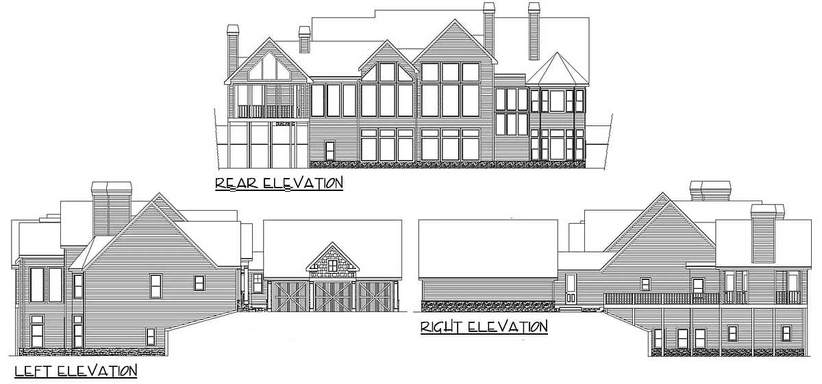 Plan 29883RL: Craftsman House Plan with Up To 5 Bedrooms - 3114 Sq Ft - Image #4 - Country, Craftsman, Mountain