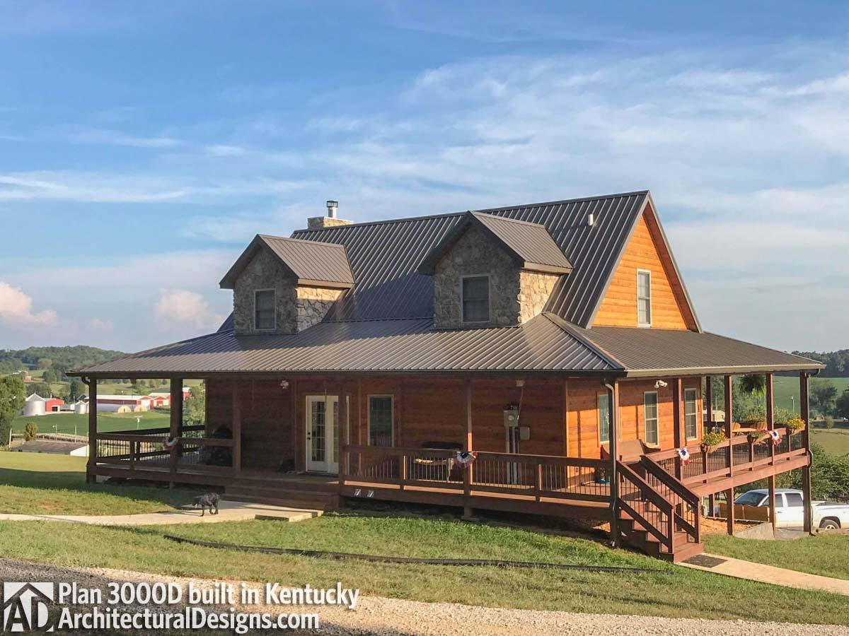 build gallery item - House Plan 3000D comes to life in Kentucky!