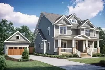 Two-Story Traditional House Plan with Closed Concept Floor Plan - 2730 Sq Ft