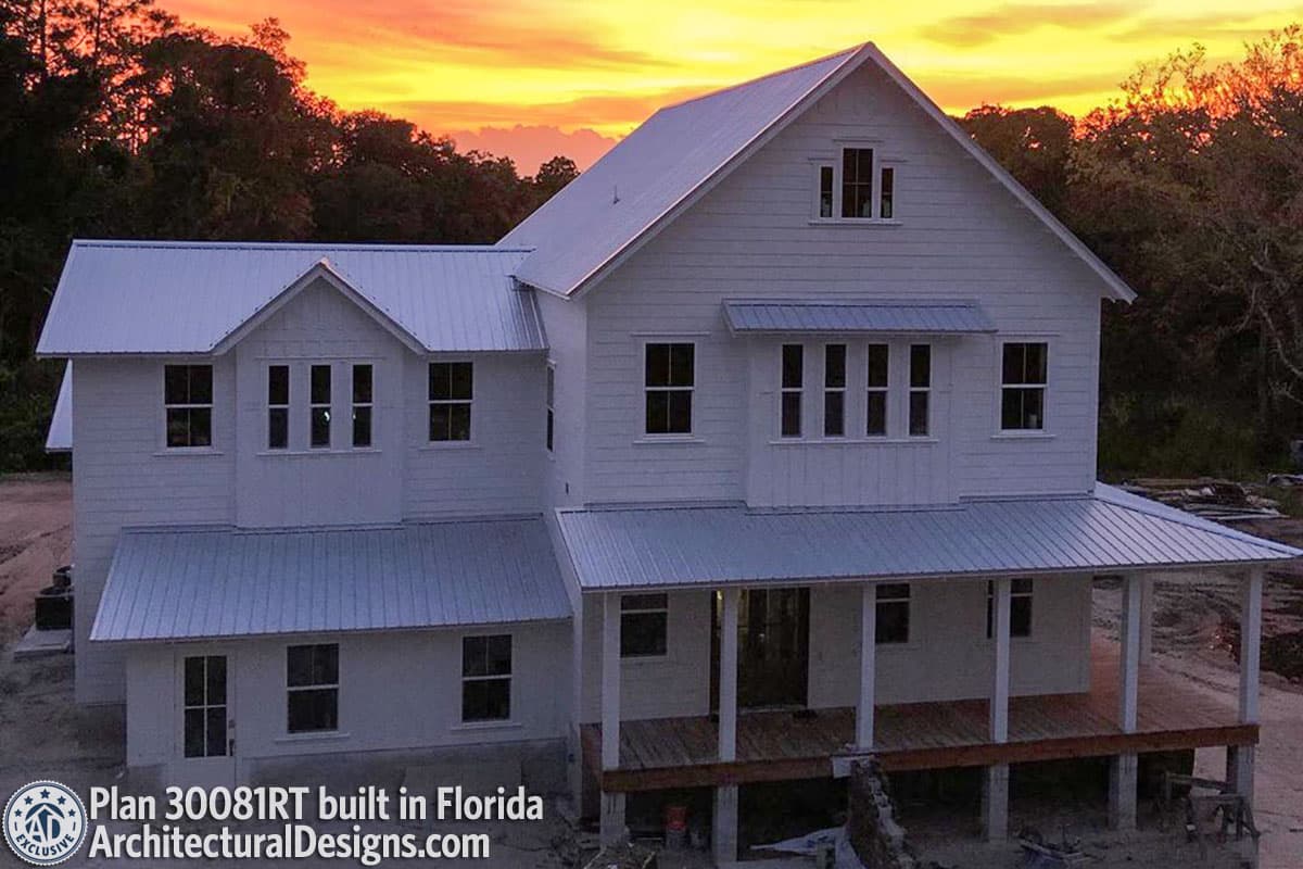 build gallery item - House Plan 30081RT Comes to Life in Florida
