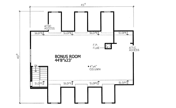 Plan 3073D: Outdoor Living And Entertaining Spaces - Floor Plan - Bonus