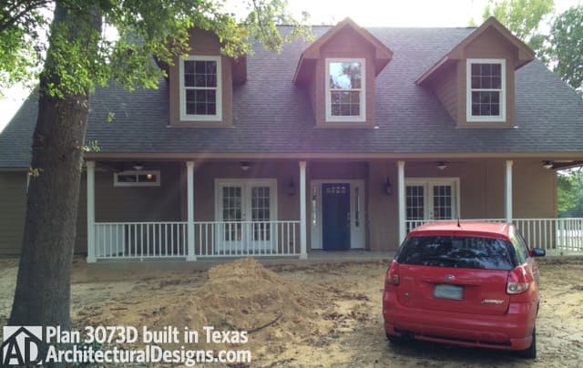 build gallery item - House Plan 3073D comes to life in Texas