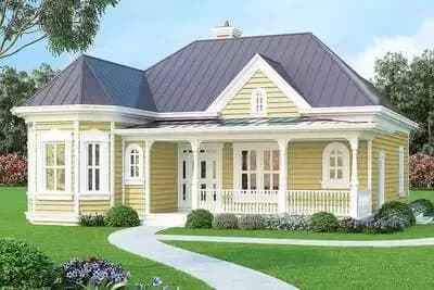 3 Bedroom Cottage House Plan with Victorian Influences - 1544 Sq Ft