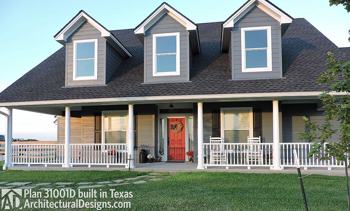 build gallery item - House Plan 31001D comes to life in Texas