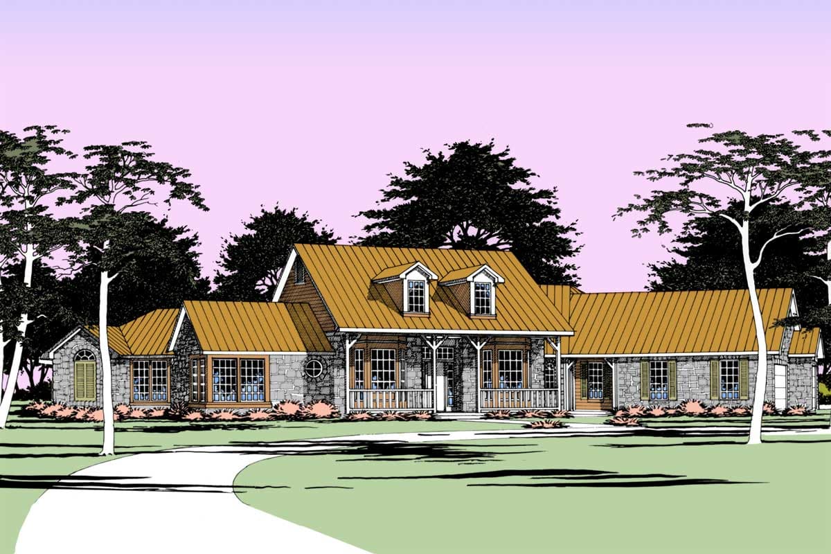 Plan 31022D: Hill Country with Dual Suites - 3066 Sq Ft - Image #5 - Country, Hill Country