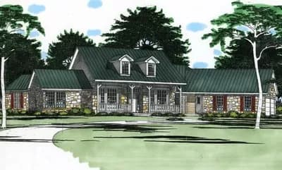 Flexible Country Farmhouse Plan