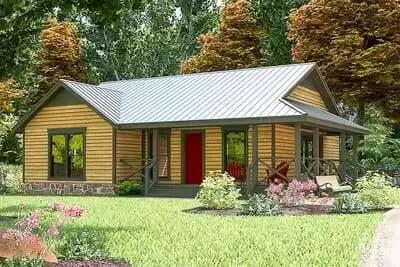 Compact Country-Style House Plan