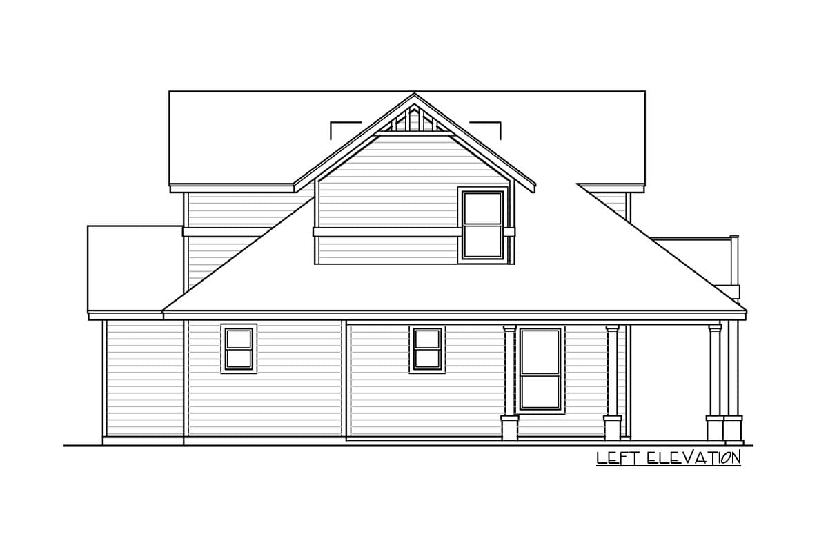 Plan 31118D: Loft with Balcony - Image #4 - Cottage, Country