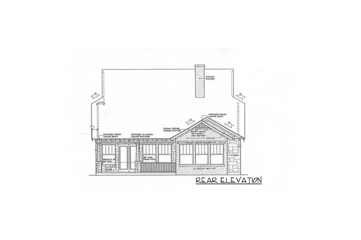 Plan 31137D: Rustic Craftsman Cottage - Image #10 - Cottage, Craftsman, Hill Country, Rustic, Vacation