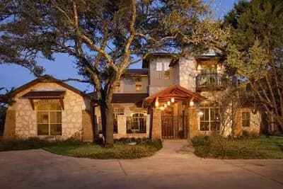 Classy Hill Country Home Plan with Courtyard