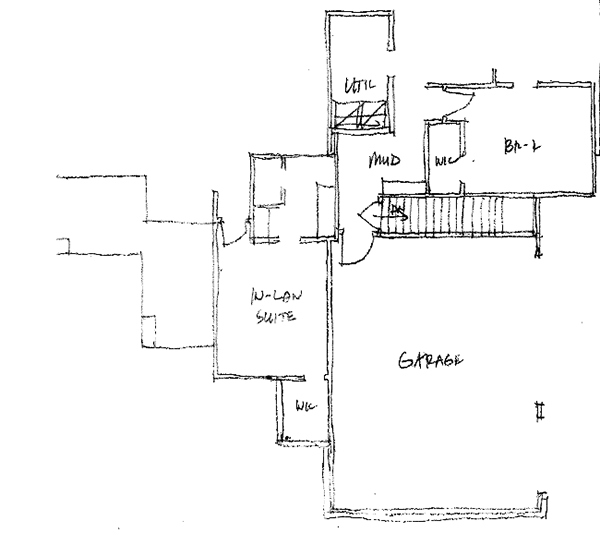 Plan 31185D: 4 Bedroom Modern with In-Law Suite - Floor Plan - Basement Option - Hill Country, Modern, Ranch