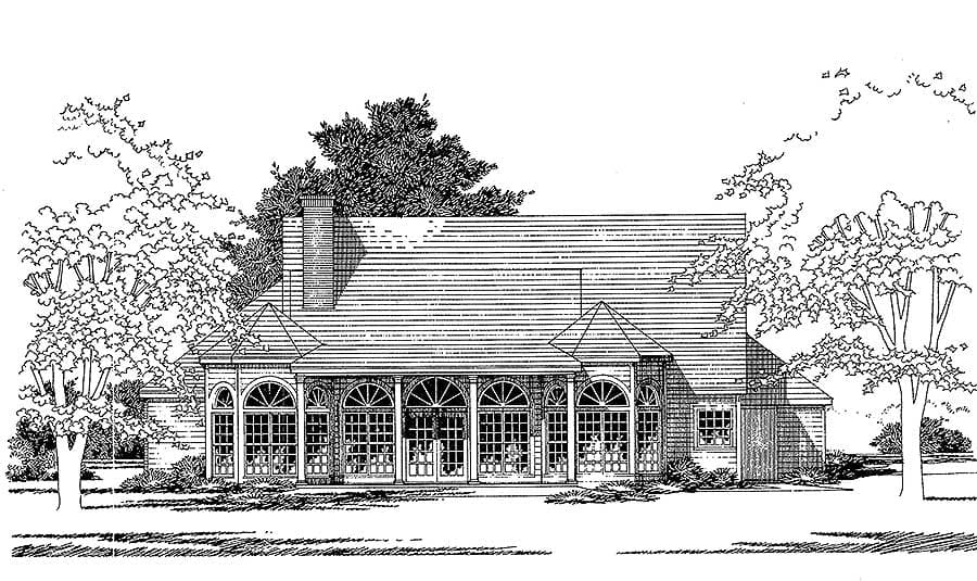 Plan 3123D: Comfortable Country Styling - Image #10 - Country, Southern