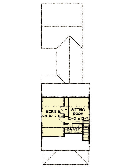 Plan 31508GF: 3 Story Shingled Beach House Plan - Floor Plan - 3rd Floor - Cape Cod, Coastal, Shingle, Southern, Traditional, Vacation