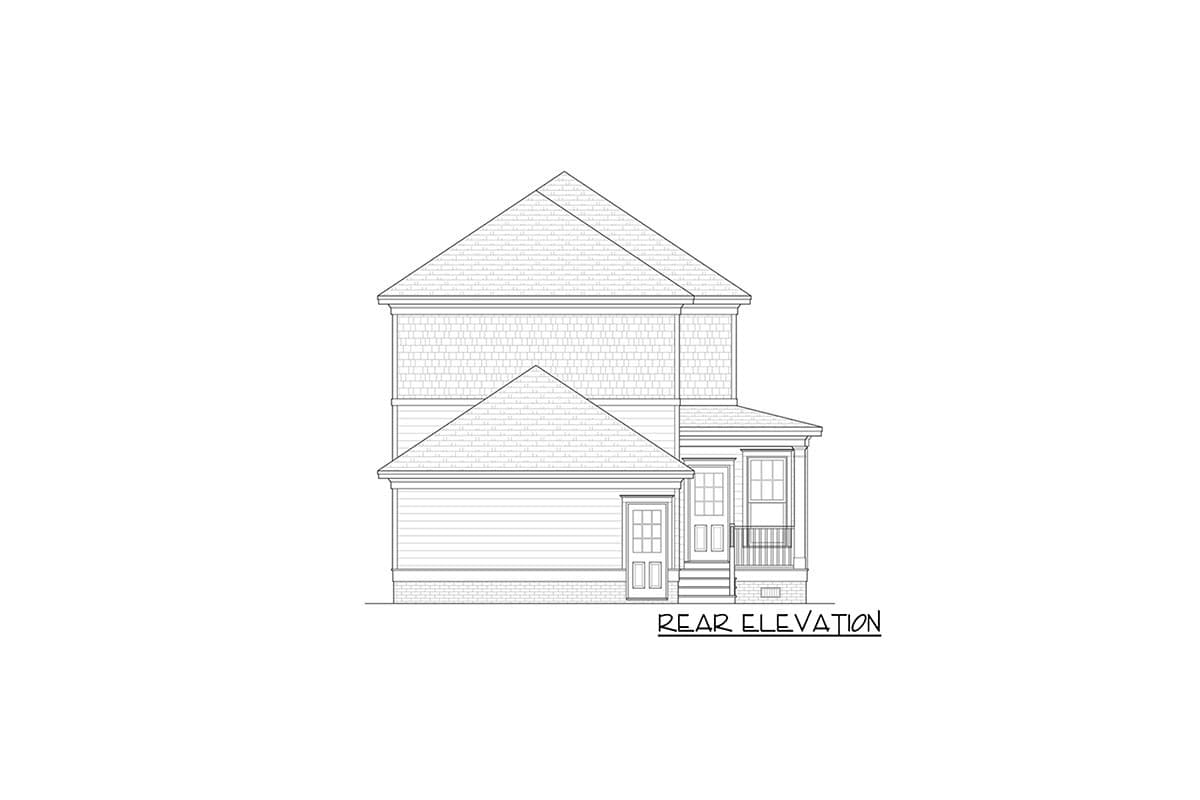 Plan 31512GF: Historical Foursquare House Plan - Image #4 - Northwest