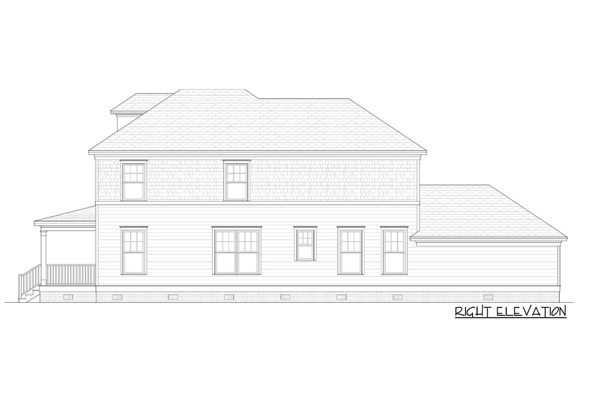 Plan 31512GF: Historical Foursquare House Plan - Image #5 - Northwest