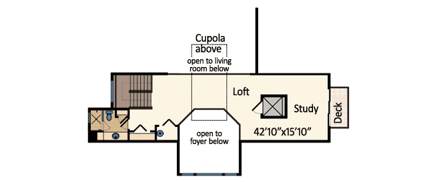 Plan 31809DN: Ocean Dream House Plan - Floor Plan - 2nd Floor - Beach, Coastal, Florida-Style, Mediterranean, Southern, Vacation